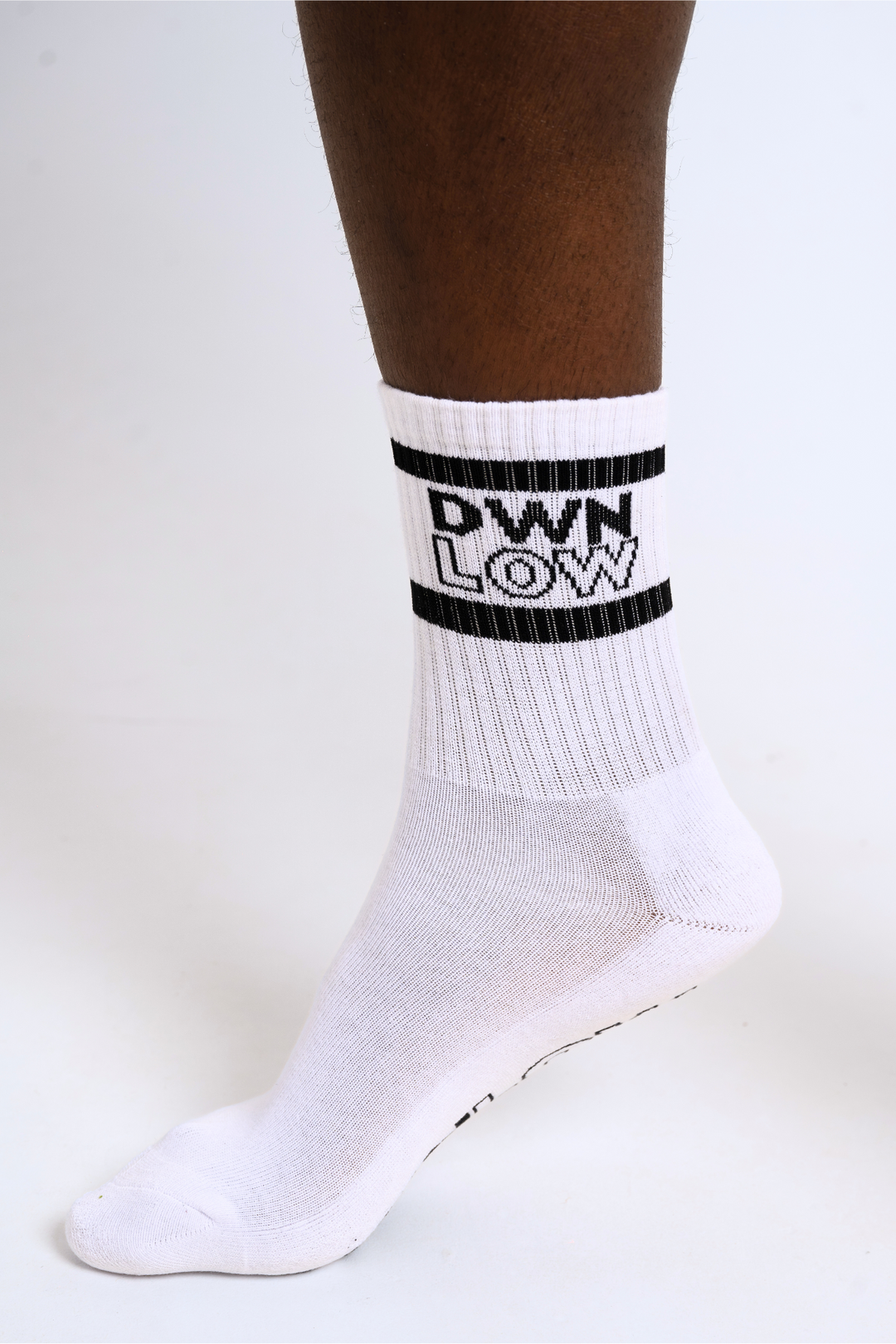 Cushioned Crew Socks - White